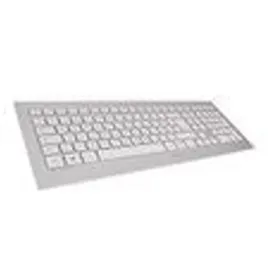 Cherry DW 8000 Wireless Tastatur FR Set weiß/silber
