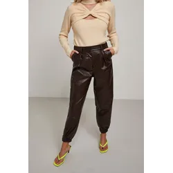 Nemma hohe Taille Pants - Schokoladenpflaume - PIECES