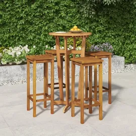 vidaXL Gartenbar-Set 5-tlg. Braun