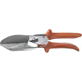 Original LÖWE Profi Gehrungsschere 3.304 mit 45° Anschlägen für professionellen Einsatz in Industrie und Handwerk - Gehrungsschneider für exakten Schnitt an Leder Kunststoff Holz PVC Gummi, metall