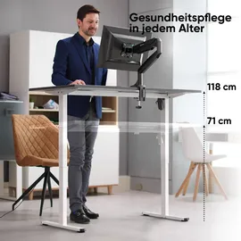 ONKRON Höhenverstellbares Tischgestell elektrisch 120-170 cm