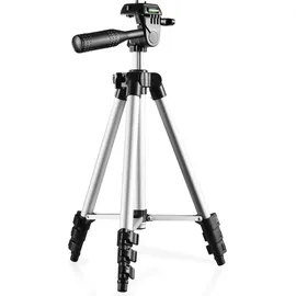 Mantona Travel I Stativ - 350 x 90 x 90 mm/max. Traglast 0,5 kg - mit Wasserwaage Mittelspinne - Reisestativ Travelstativ passend...