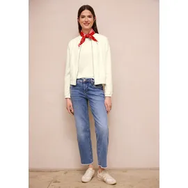 street one studio Damen, Blouson mit floraler Struktur und Zipper - 44
