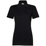 Head Freizeit-Polo (100% Baumwolle) schwarz Damen