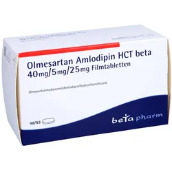 OLMESARTAN Amlodipin HCT beta 40mg/5mg/25mg FTA 98 St