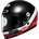 Integralhelm Schwarz/Rot/Weiß XL