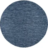Bruno Banani Teppich Venezia, rund, Höhe: 4 mm, Flachgewebe, Sisal-Optik, meliert, UV-beständig, Outdoor geeignet blau Ø 120 cm x 4 mm