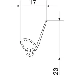 MACO HS Dichtung für Dichtungsschiene PVC - 467023