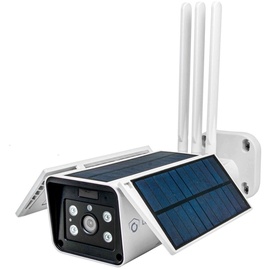 LUVISION 4G/ LTE Solar IP Kamera Cloud Überwachungskamera für SIM Karte mit Solarzelle Solarpanel Solarkamera 6W