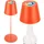 Briloner - 3 in 1 RGBW LED Tischlampe kabellos IP44 mit Touch, dimmbar, Akku & Lichtquelle tauschbar, Nachttischlampe, Leselampe, LED Lampe, Campinglampe, Tischleuchte, Akku Lampe, 36x12 cm, Orange