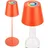 Briloner - 3 in 1 RGBW LED Tischlampe kabellos IP44 mit Touch, dimmbar, Akku & Lichtquelle tauschbar, Nachttischlampe, Leselampe, LED Lampe, Campinglampe, Tischleuchte, Akku Lampe, 36x12 cm, Orange