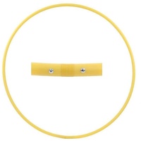 Hoopomania Hula-Hoop-Reifen Hula Hoop Rohling, HDPE-16mm, GELB, Durchmesser 70cm gelb Ø 70 cm