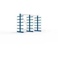 Meta Kragarmregal Stahl 2000 x 500 x 2700 mm enzianblau