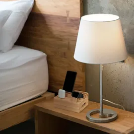 Relaxdays Ladestation, für Apple Watch, Bambus, HxBxT 11 x 17 x 13 cm, Handystation, Tablethalter, Uhrenständer, natur