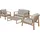 Garden Pleasure Lounge-Set SAN Mateo 4-teilig, inkl. Kissen