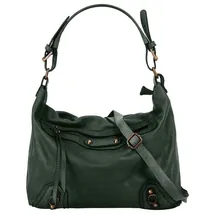 Samantha look Shopper, echt Leder, Made in Italy grün