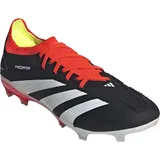 Adidas Herren Fussballschuhe PREDATOR PRO FG Core Black/Ftwr White/Solar Red 42.5 - Schwarz