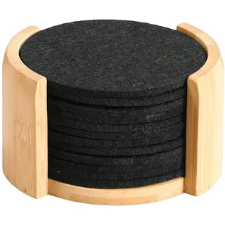 KESPER Untersetzer Filz/Bambus 12er Pack