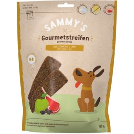 Bosch Tiernahrung Sammy ́s Gourmetstreifen | Hühnchen & Lamm | Fleischiger Snack für Hunde | 1 x 180 g