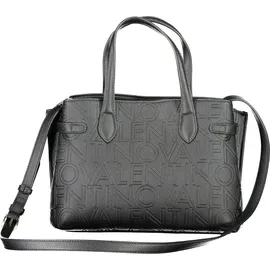 Valentino Pansy Shopper Polyurethan Black