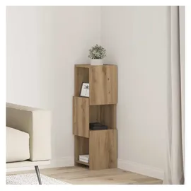 vidaXL Eckregal 25,5 x 25 x 80 cm Weiß