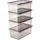 KEEEPER Aufbewahrungsbox Bea 4 x 5,6 l 4-tlg. Transparent