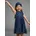 KIDSWORLD 2tlg Shirtkleid Haarband im niedlichen Sternen-Allover Mädchen