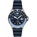 Giorgio Armani Emporio Armani Diver Herrenuhr - Stilvoll und Funktional - Blau/Blau