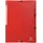 Exacompta Sammelmappe Opak 55085E A4 PP Gummizug, 3Klappen rot