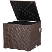 Casaria® Polyrattan Auflagenbox Braun 318L