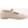 Heine Ballerina HEINE, Damen, Gr. 35, taupe, Glattleder, Leder, Rindsleder, Schuhe Ballerina