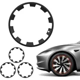 Vevor 4x Radkappen für Tesla Model Y 2025, 20 Zoll Radzierblenden aus ABS Kunststoff, Radblenden 4er Set mit 10 Speichen & Snap-On-Montage Design, R20 Radabdeckungen für Deko & Daubschutz, Mattschwarz