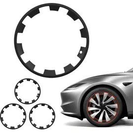 Vevor 4x Radkappen für Tesla Model Y 2025, 20 Zoll Radzierblenden aus ABS Kunststoff, Radblenden 4er Set mit 10 Speichen & Snap-On-Montage Design, R20 Radabdeckungen für Deko & Daubschutz, Mattschwarz