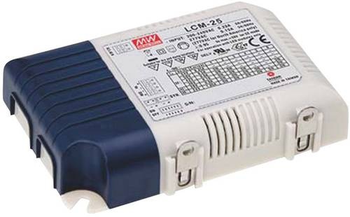 Mean Well LCM-25 LED-Treiber Konstantstrom 25W 0.35 - 1.05A 6 - 54 V/DC PFC-Schaltkreis, Überlastsc