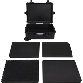 vidaXL Flugkoffer 4-Rollen 63 cm / 50 l schwarz
