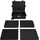 vidaXL Flugkoffer 4-Rollen 63 cm / 50 l schwarz