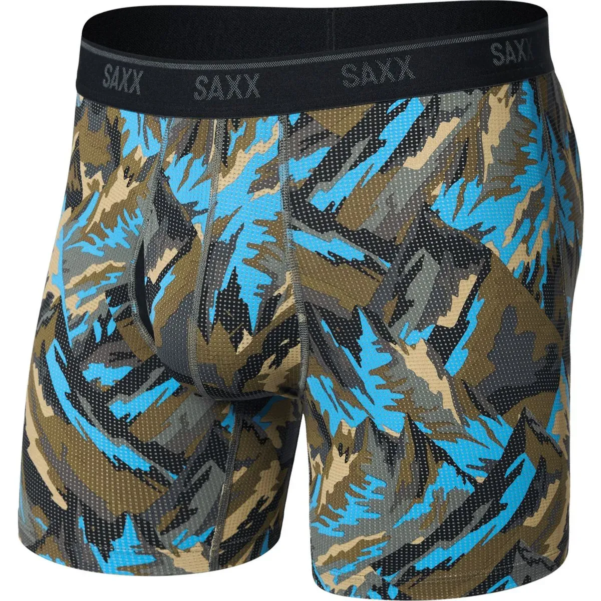 Saxx Quest Quick-dry Mesh Boxer Brief FLY prism peaks-cargo grey (PPC) XL