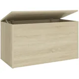 vidaXL Aufbewahrungstruhe Spielzeugtruhe Spielzeugkiste Couchtisch Beistelltisch Truhe Aufbewahrungsbox Sonoma-Eiche 84x42x46cm Holzwerkstoff