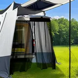 Heckzelt-Mückennetz, Moskitonetz für Autozelt 220L x 200W x 200H cm, Autozelt Mückennetz für VW T5 T6, 100% Moskitoschutz, Heckzelt Auto Moskitonetz Perfekt kompatibel mit Air Swimmers Heckzelt T5 T6.