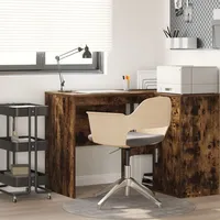 VidaXL Schreibtisch Geräucherte Eiche Spanplatte Mittel Schreibtisch