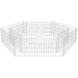 vidaXL Sechseckiges Gabionen-Hochbeet 200x173x40 cm