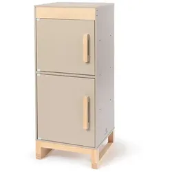 MUSTERKIND® Kühlschrank Ficus, warmgrau/natur