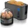 Arendo Langschlitz-Toaster Grau