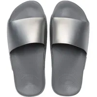 Havaianas Unisex Slide Classic Metallic Flipflop,Stahlgrau,35/36 EU - 35/36 EU