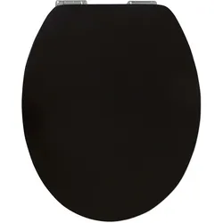 Sanitop WC-Sitz High-Gloss Pure Black mit Soft-Schließ-Komfort
