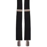 BURI Hosenträger Herrenhosenträger X-Form Clips Hosenträger Hosenhalter 120cm Stabil schwarz
