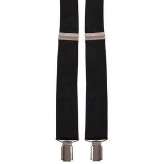 BURI Hosenträger Herrenhosenträger X-Form Clips Hosenträger Hosenhalter 120cm Stabil schwarz