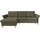 sit&more Ecksofa SIT & MORE "Göteborg", grün (olive), B:268cm H:90cm T:176cm, Sofas, Ecksofa, Sitztiefenverstellung und Federkern, wahlweise mit Bettfunktion