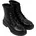 Schnürstiefeletten schwarz 38