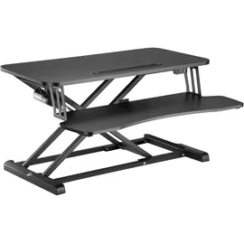 Logilink EO0054 - Schreibtischaufsatz mit Tastaturablage, Tragkraft bis bis 20 kg, elektrisch verstellbar,